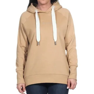 Elbsand Damen Hoodie ESSivane Kapuzen-Pullover mit Logoprint 70522 00 Dune Mel. (245) XL - XL