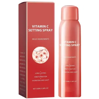 Feuchtigkeitsspendendes Make-up-Fixierspray mit Vitamin C für das Gesicht Wasserfester Make-up Fixierspray Sprühnebel Stay All Night Setting Spray Setting Spray for Makeup, Long-lasting, Oil Control