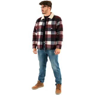 Tommy Hilfiger Tommy Jeans TJM Check Teddy Overshirt EXT - S - S