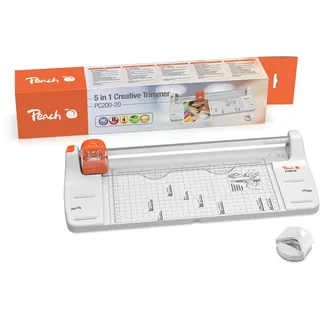 Peach 5 in 1 Kreativ Rollenschneider - 4 Schnittarten inkl. praktischer Eckenrunder - bis A3 Format - bis 10 Blatt - PC200-20