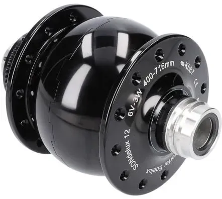 SON Nabendynamo SONdelux 12 Center Lock SL | 12x100 mm Steckachse