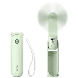 JISULIFE JSL F8-GREEN - JISULIFE F8 Mini Handventilator 3-in-1 grün