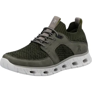 Rieker Herren 04351 Sneaker Low, Grün, 45 EU