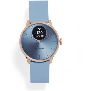 37 mm blau/rosegold, Sport Fluorelastomer-Armband blau/rosegold