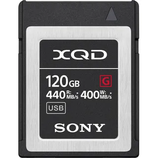Sony XQD G-Serie (120 GB, XQD), Speicherkarte, Schwarz