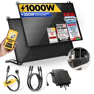 5 m Kabel + Balkonhalterung