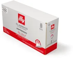 100 ILLY CLASSICO Aluminium-Kaffeekapseln kompatibel mit NESPRESSO