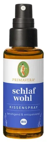 PRIMAVERA Schlafwohl Kissenspray bio 30 ml - Textil- und Raumduft mit Lavendel, Vanille und Neroli - Aromatherapie - beruhigend - vegan