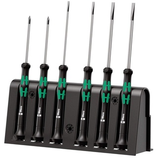 WERA 2035/6 A Elektroniker-Schraubendrehersatz + Rack, 6-teilig