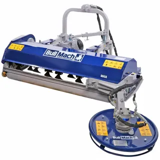 BullMach Maia 155 S  Schlegelmulcher für Traktor mit Schwenkscheibe  Mittlere Serie  Manuelle Seitenverschiebung