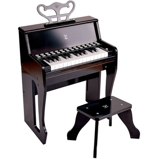 HaPe Leuchttasten-Piano mit Hocker und Notenhalter, Musikspielzeug aus Holz, ab 3 Jahren