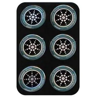 Fafeicy 6 Stück/Bogen Anti-Knotiz-Handy-Aufkleber, 10.8 * 7.2 cm Silikon Anti-Strahlenschutz Aufkleber Kann auf Computer, Laptop geklebt werden (Stil 2)
