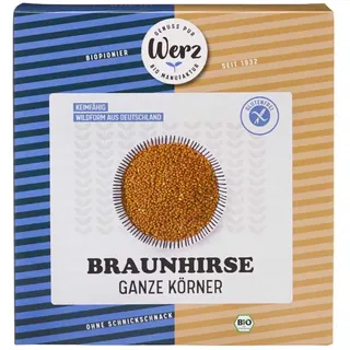 Werz Braunhirse ganz keimfähig glutenfrei bio 500g