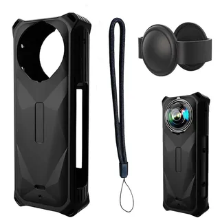 Honbobo Schutzhülle für Insta360 X5, Silikon Case +Objektivabdeckung+Handschlaufer für Insta360 X5