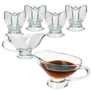 Mambocat 6er Set Sauciere Gourmet aus Glas 310ml - 5145020