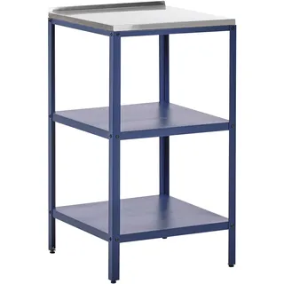 Beliani Outdoor-Kücheninsel VILAMA Blau