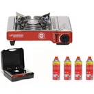 Rothenberger Industrial Gas Camping Kocher Deluxe RS 220 inkl. 4x RoButan