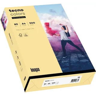 Inapa tecno colors A4 120 g/m2 250 Blatt chamois