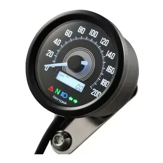 Daytona Corporation Velona 60 Tachometer 200 km/h schwarz