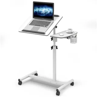LuxusKollektion Laptoptisch Höhenverstellbarer Laptoptisch mit Rollen und Maustablett für Home
