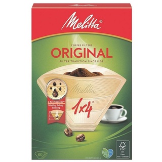 Melitta 1x4 Original Kaffeefilter naturbraun 80 St.