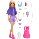 Barbie Outdoor-Abenteuer Modepuppe Malibu“ mit mehr als 10 Zubehörteilen zum Thema Camping, darunter ein Hündchen