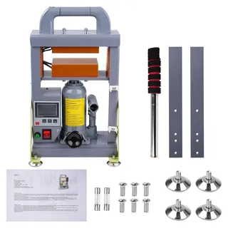 5 Ton Handbetriebene Hydraulische Rosin Presse 600W, Dual-Heizplatte, LCD-Controller, Rosin Extraktion, EU-Stecker