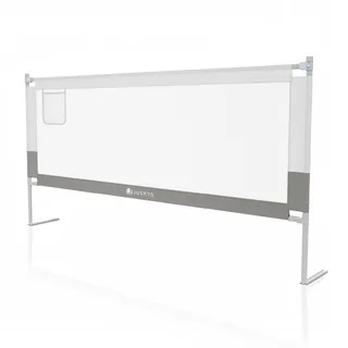 Juskys Baby Bettgitter Jaron 200 cm - höhenverstellbar, kombinierbar - Bett Rausfallschutz - Grau
