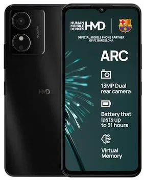 HMD Arc 4/64 GB Shadow Black 16,6 cm (6,52") Android 14 Smartphone