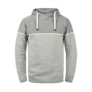 Indicode Kapuzenpullover IDLynde Strickpulli aus Feinstrick grau XXL (58)
