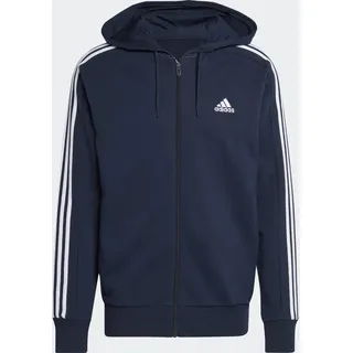 Adidas Essentials French Terry 3-Streifen Kapuzenjacke Legend Ink / White M