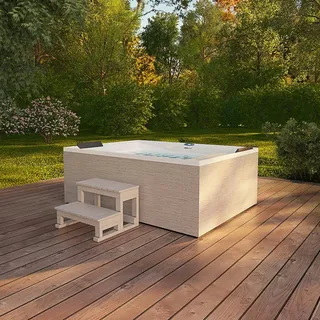 Home Deluxe  Nimbus Deluxe mit Treppe und Thermoabdeckung  207 x 73 x 144 cm
