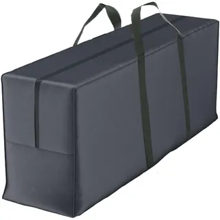 Climecare Aufbewahrungstasche, Schutzhülle für Auflagen, Gartenauflagen Aufbewahrungstasche aus 600D Polyester, 125x60x40cm, UV-Beständiges, Schwerlast Reißfest