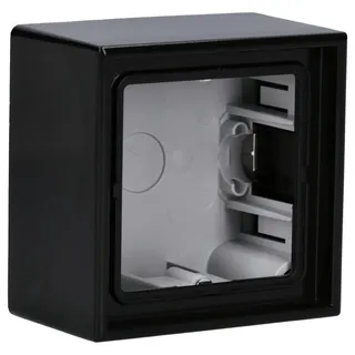 Jung Aufputz-Kappe 1-fach, schwarz