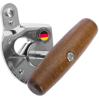Westmark Profidosenöffner, Für den gewerblichen Gebrauch, für Dosen in Gastronomiegröße, Stahl/Holz, Titan