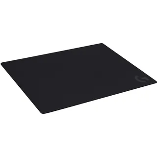 Logitech G640 Gaming-Mauspad aus Stoff, 460x400 mm, 3mm flaches Profil, Geringe Oberflächenreibung, Gleichmäßige Oberflächenstruktur, Gummiunterlage, Zusammenrollbar - Schwarz