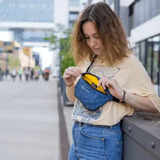 Airpaq Bauchtasche Blau