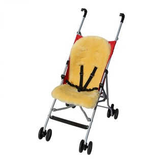 Lammfell - BUGGY Einlage Kinderwagen Felleinlage Baby Merino Schaffell 75x33 cm