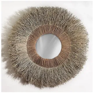 More2Home Dekospiegel XXL-Wandspiegel BOHO, Pandangras, rund ca.130 cm