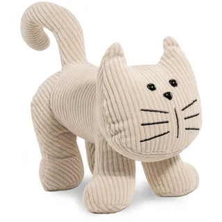 Dekorative Türstopper in Tier-Design, Niedliche Türhalter, Zuschlagbremse Türsack Plüschdeko schwerer Türstopper Stoff ca 1 kg Festerhalter Türhalter(Katze)