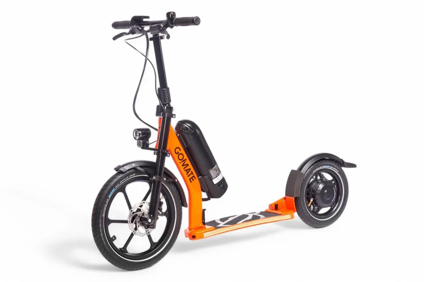 GoMate Staep ER3 500W StVZO E-Roller 3-fach faltbar - orange , Offroad-Stollenreifen (primär Gelände)