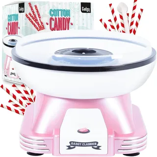 Gadgy Zuckerwattemaschine für zuhause - Zuckerwatte Maschine für Zucker oder Bonbons - Cotton Candy Machine - Zuckerwatte für Kinderfest, Geburtstag und Party - Rosa