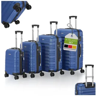 Juskys Hartschalen Kofferset Rom - Blau