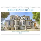 Kirchen in Köln - Heilige Stätten und imposante Bauten (Wandkalender 2026 DIN A4 quer) CALVENDO Monatskalender von pixs:sell@Adobe Stock/ Calvendo/ se