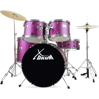 XDrum Semi 22" Standard Schlagzeug Satin Purple Sparkle inkl. Schule