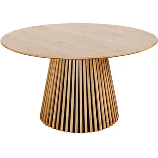 Riess Ambiente Runder Esstisch Valhalla Wood 140cm Natur Eiche Tisch 140x140 Esszimmertisch Küchentisch Esstisch Eichenfurnier