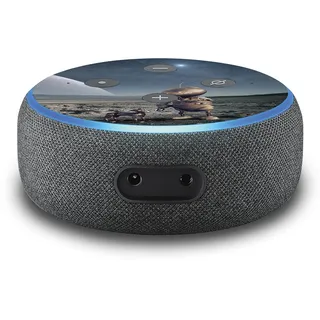 2er Set Aufkleber Roboter passend für Alexa Echo Dot Gen.3 Folie Smart R137-12