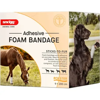 Snögg Animal Care Foam Bandage, 9 x 200 cm - elastischer Schaumverband für Tiere