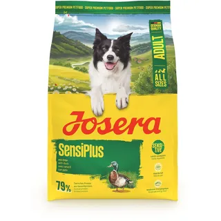 JOSERA Adult SensiPlus Ente & Reis (1 x 3 kg) | Premium Trockenfutter für ausgewachsene empfindliche Hunde | mit viel Biotin für gesunde Haut & Fell | hoch verdaulich | glutenfrei | 1er Pack