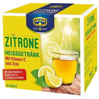 Krüger Cappuccino Tee Heiße Zitrone, Instantpulver, 20 Sachets